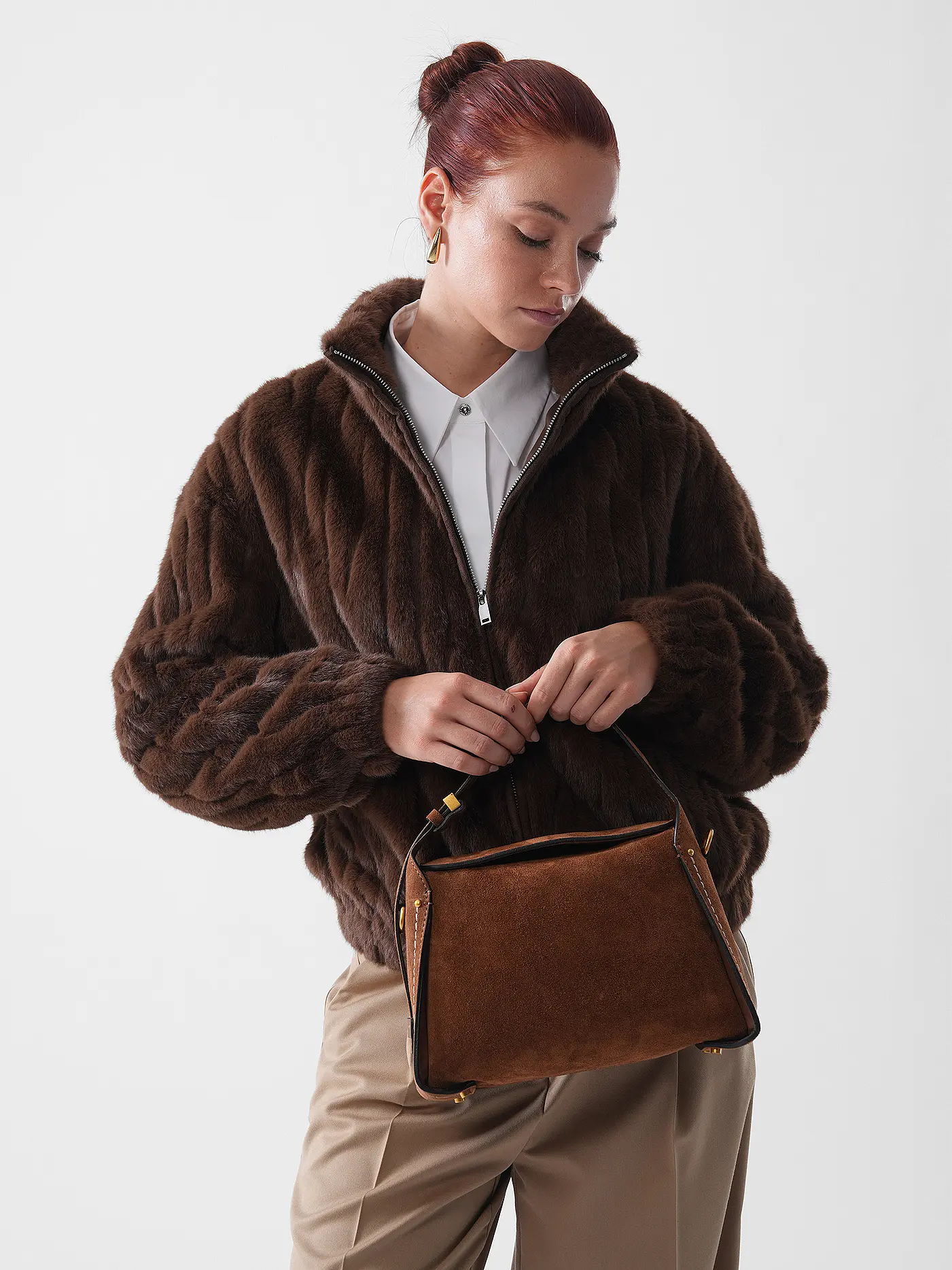 GIANNI CHIARINI | Ledertasche - Hobobag PENELOPE | braun